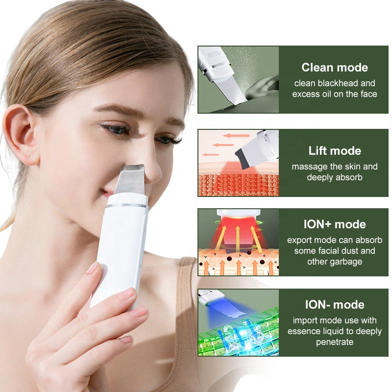 Multifunctional Ultrasonic Facial Skin Scrubber