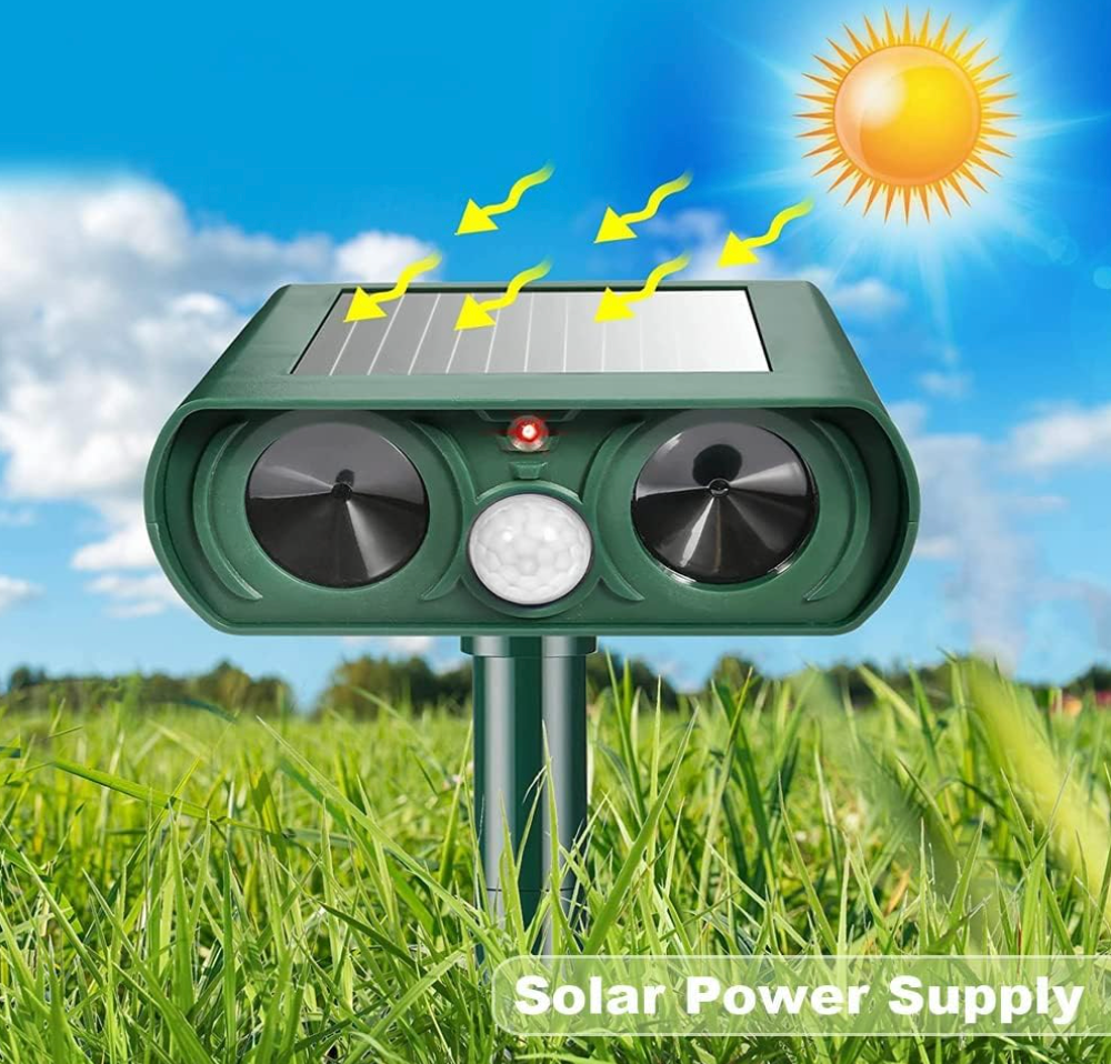Solar-Powered Ultrasonic Animal Repeller