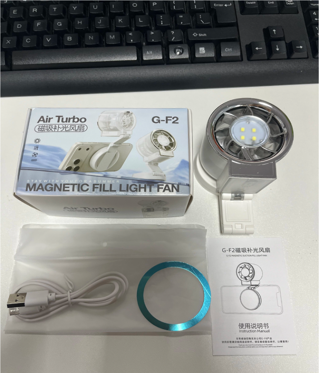 Magnetic Foldable Phone Holder Mini Fan