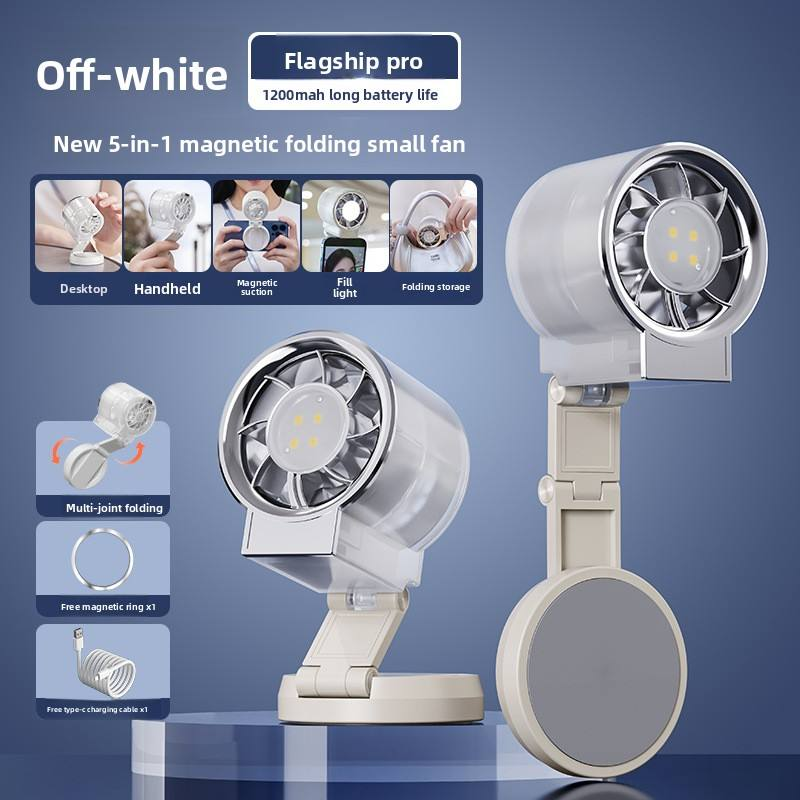 Magnetic Foldable Phone Holder Mini Fan