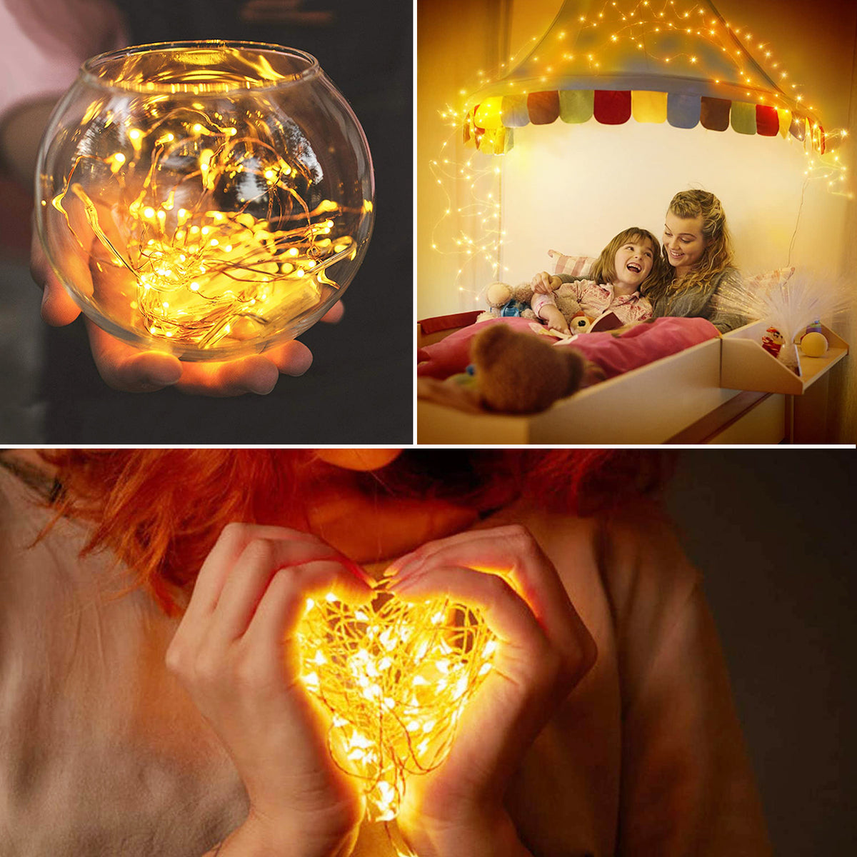 Solar Copper Wire String Lights