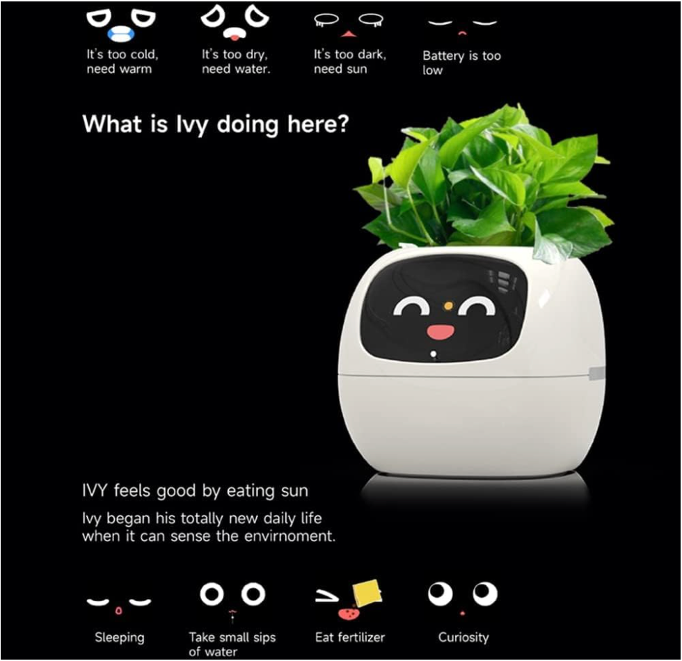 Smart Flowerpot With Multiple Expressions