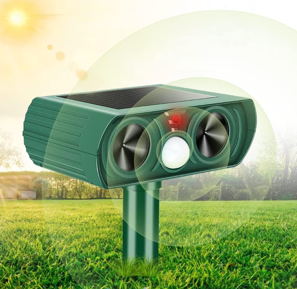 Solar-Powered Ultrasonic Animal Repeller