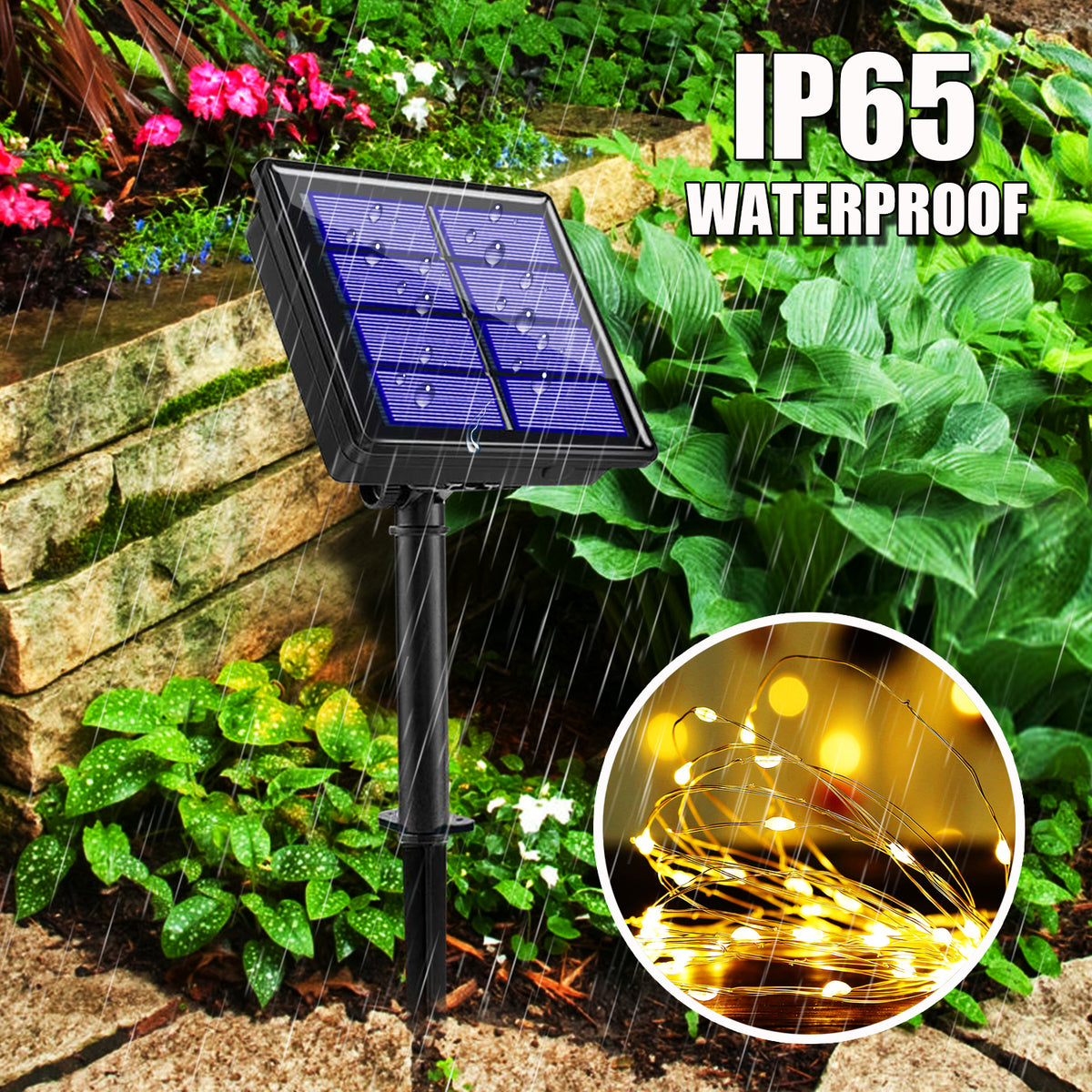 Solar Copper Wire String Lights